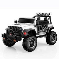 Детский электромобиль джип M 6065 EBLR-1 BAMBI RACER белый