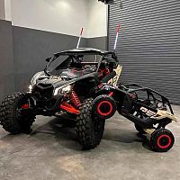 детский электромобиль maverick brp can-am: 24v 4x4, 12 км/ч, пульт 2.4g, eva, 800w, кожа-  черный (dk-ca001) - Raspashonka.ua