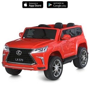 Детский электромобиль джип M 6140 EBLR-3 LEXUS LX 570: 70W, 7 км/ч, 12V 7А - КРАСНЫЙ