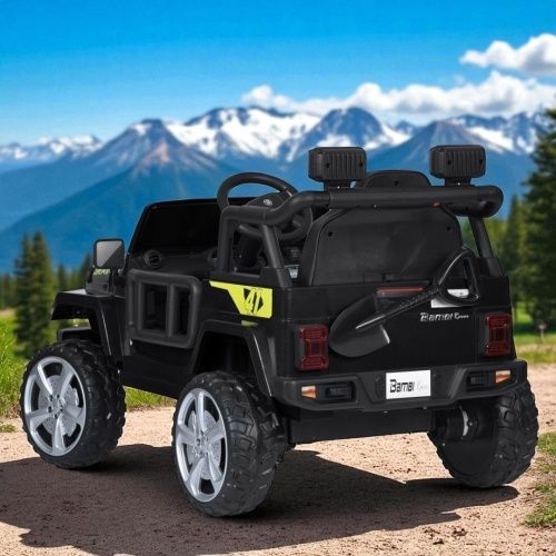 Детский электромобиль джип M 5103 EBLR-2 JEEP черный фото 3