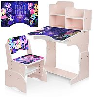 Фото анонса детская парта bambi w 2071-65-2: розовая от интернет магазина Raspashonka.ua