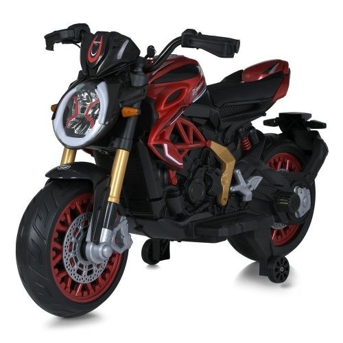 Картинка товара Детский мотоцикл M 5827 EL-3, Bambi Racer: 12V 12A, 90W, 7км/ч, EVA, кожа - КРАСНЫЙ на Raspashonka.ua фото 2