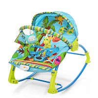 Фото анонса детский шезлонг-качалка bambi pk-306-4: синий от интернет магазина Raspashonka.ua