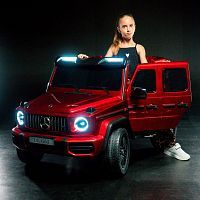 Детский электромобиль джип M 5880 EBLRS-3 MERCEDES бордовый