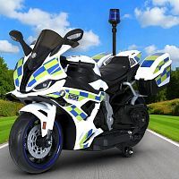 Фото анонса детский мотоцикл m 5767 el-1-2(24v), bambi racer: 90w, 10 км/ч, 24v 8а - белый police от интернет магазина Raspashonka.ua