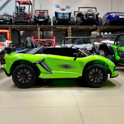 Картинка товара Детский электромобиль M 6026 EBLR-5(24V), LAMBORGHINI AVENTADOR SV: 2х местный, 9км/ч, 180W, USB/SD - ЗЕЛЕНЫЙ на Raspashonka.ua фото 4