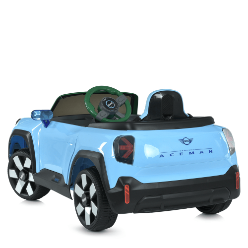 Картинка товара Детский электромобиль JE 1688 EBLR-4(24V) MINICOOPER: 140W, 5км/час, 24V5AH, USB/SD - ГОЛУБОЙ на Raspashonka.ua фото 5