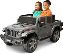 Детский электромобиль джип M 5740 EBLR-11 JEEP серый