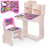 Фото анонса детская парта bambi "hello kitty" w 2071-64-2: розовая от интернет магазина Raspashonka.ua