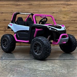 Детский электромобиль багги M 6066 EBLR-8 Bambi Racer: 2*45W, 6 км/ч, 2х12V 7А - РОЗОВЫЙ