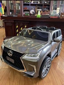 Детский электромобиль джип M 6140 EBLRS-11 LEXUS LX 570: 70W, 7 км/ч, 12V 7А - СЕРЫЙ
