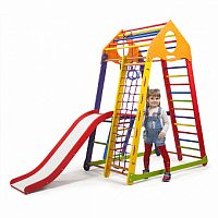 Фото анонса детский спортивный комплекс sportbaby bambinowood color plus 2 от интернет магазина Raspashonka.ua