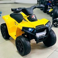 детский квадроцикл m 3893 el-6:20w, eva, кожа - желтый - Raspashonka.ua
