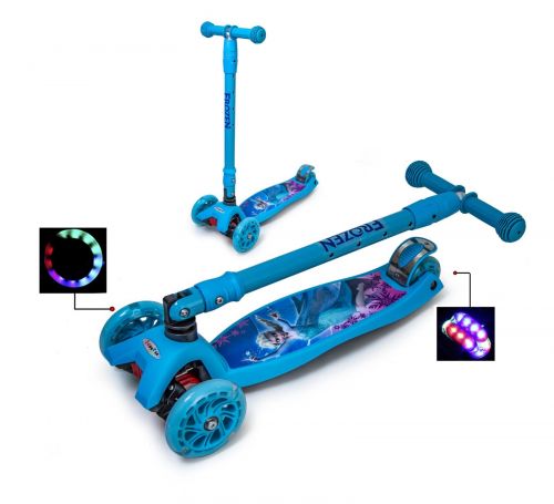 Картинка товара Самокат Maxi Scooter Disney Frozen с наклоном руля и складная ручка (151442748) на Raspashonka.ua фото 2