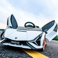 Детский электромобиль M 4530 EBLR-1 LAMBORGHINI белый 