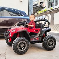 Детский электромобиль джип M 4453 EBLR-3 JEEP красный