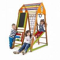 Фото анонса детский спортивный комплекс sportbaby bambinowood plus от интернет магазина Raspashonka.ua