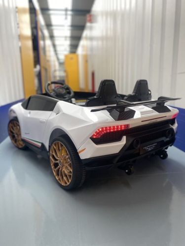Детский электромобиль M 5020 EBLR-1(24V) LAMBORGHINI белый  фото 4