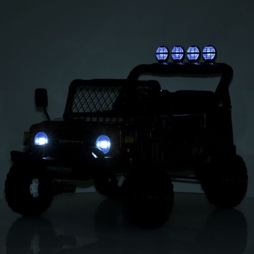 Дитячий електромобіль джип 2566 AEBLR-2(24V) TOYOTA чорний фото 10 Дитячий електромобіль джип 2566 AEBLR-2(24V) TOYOTA чорний фото 10