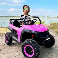 детский электромобиль m 5025 eblr-8(24v), bambi racer: пульт 2,4g, двухместный, 320w, 8 км/ч, 24v 7а - розовый - Raspashonka.ua