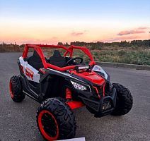 детский электромобиль m 5817 eblr-3(24v), bambi racer: пульт 2.4g, 24v 7а, 4*45w, eva - красный - Raspashonka.ua