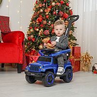 Фото анонса детская машина каталка-толокар bambi m 4288 s-12: родительская ручка, usb, mp3  - голубой от интернет магазина Raspashonka.ua