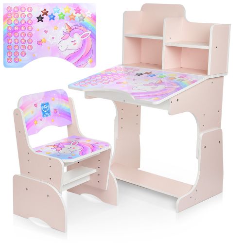Картинка товара Детская парта Bambi Единорог B 2071-42-5: РОЗОВЫЙ на Raspashonka.ua фото 2