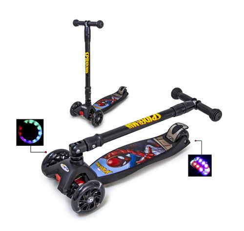 Картинка товара Самокат Maxi Scooter Disney Marvel "Spiderman" с наклоном руля и со складной ручкой (368472785) на Raspashonka.ua фото 2