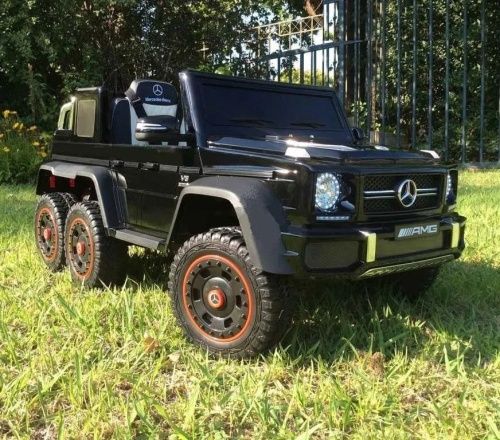 Картинка товару Дитячий шестиколісний електромобіль Mercedes G63 AMG PA.G63.CZ: 6х6, 140W, 8 км/год, EVA колеса, шкіра - ЧОРНИЙ на Raspashonka.ua фото 2 Картинка товару Дитячий шестиколісний електромобіль Mercedes G63 AMG PA.G63.CZ: 6х6, 140W, 8 км/год, EVA колеса, шкіра - ЧОРНИЙ на Raspashonka.ua фото 2