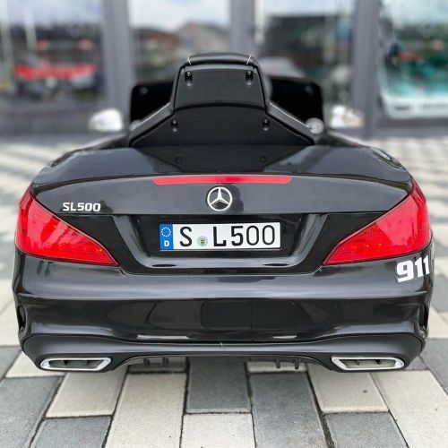 Картинка товара Детский электромобиль M 4866 EBLR-2-1 POLICE MERCEDES SL500 - ЧЕРНО-БЕЛЫЙ на Raspashonka.ua фото 18