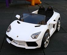 детский электромобиль lamborghini pa.bbh-1188.bia: 2,4g, eva, 50w, 5 км/ч - белый - Raspashonka.ua