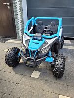 детский электромобиль m 5817 eblr-4(24v), bambi racer: пульт 2.4g, 24v 7а, 4*45w, eva - синий - Raspashonka.ua