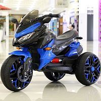 Фото анонса детский мотоцикл bambi m 4274 el-4: 12v 7a, 70w, eva, кожа - синий от интернет магазина Raspashonka.ua