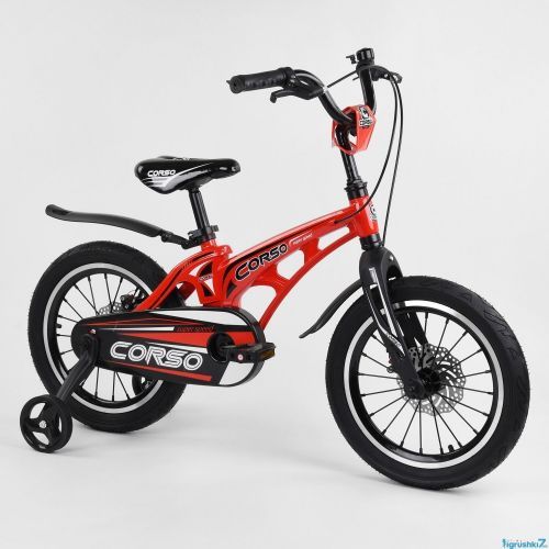 Картинка товара Детский велосипед CORSO MG-16252 (1) 16 дюймов, 2-х колёсный, магниевая рама, дисковые тормоза, КРАСНЫЙ на Raspashonka.ua фото 2