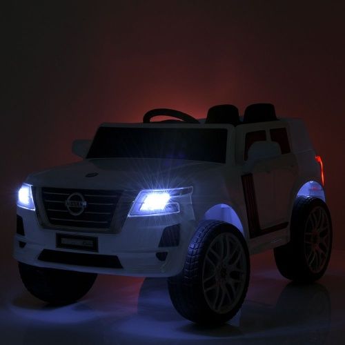 Картинка товара Детский электромобиль M 4837 EBLR-1, Nissan: 2.4G, 100W, EVA-колеса, Кожа - БЕЛЫЙ на Raspashonka.ua фото 11