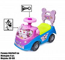 Фото анонса каталка-толокар "hello kitty" 112-blue - синий от интернет магазина Raspashonka.ua