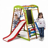 Фото анонса детский спортивный комплекс для дома sportbaby babywood plus 3 от интернет магазина Raspashonka.ua
