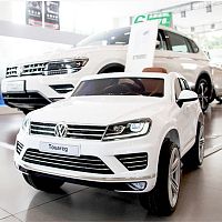 Детский электромобиль джип KD666 VOLKSWAGEN TOUAREG белый