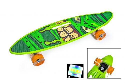 Картинка товара PENNY BOARD с ручкой, HULK, светящиеся колёса (1989976956) на Raspashonka.ua фото 2