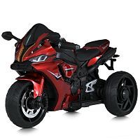 Фото анонса детский мотоцикл m 5823 els-3, bambi racer: 12v 5a, 2х35w, 8км/ч, eva, кожа - красный от интернет магазина Raspashonka.ua