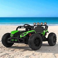 детский двухместный электромобиль багги m 6073 eblr-5 bambi racer: пульт 2,4g, 140w, 2х12v 7-9а, 9 км/ч - зеленый - Raspashonka.ua