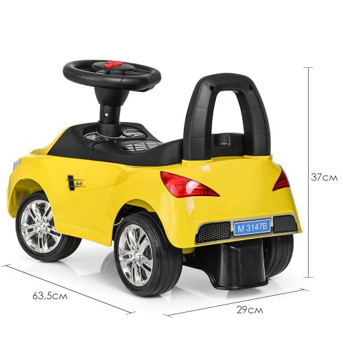 Картинка товара Детская машина-толокар BAMBI M 3147B(MP3)-6: ЖЕЛТАЯ на Raspashonka.ua фото 5
