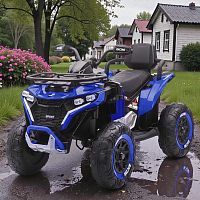 детский квадроцикл m 6272 eblr-4(24v) bambi racer: пульт 2,4g, 2х45w, 24v 8ah - синий - Raspashonka.ua