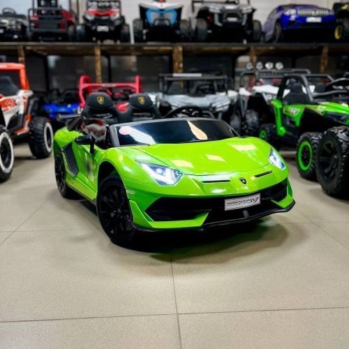 Картинка товара Детский электромобиль M 6026 EBLR-5(24V), LAMBORGHINI AVENTADOR SV: 2х местный, 9км/ч, 180W, USB/SD - ЗЕЛЕНЫЙ на Raspashonka.ua фото 3