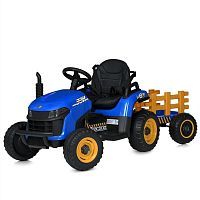 детский трактор на аккумуляторе m 5111 eblr-4, bambi racer: пульт, 12v 9a, 4wd - синий - Raspashonka.ua