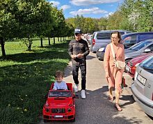 Детский электромобиль джип G63 4WD RED MERCEDES красный