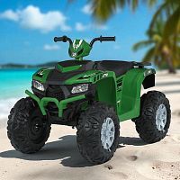 детский квадроцикл m 6060 el-5(24v), bambi racer: пульт, 8 км/ч, 2*35w, 24v5ah, eva - зеленый - Raspashonka.ua