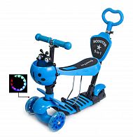 Фото анонса самокат scooter "божья коровка" 5in1 blue (1466627833) от интернет магазина Raspashonka.ua