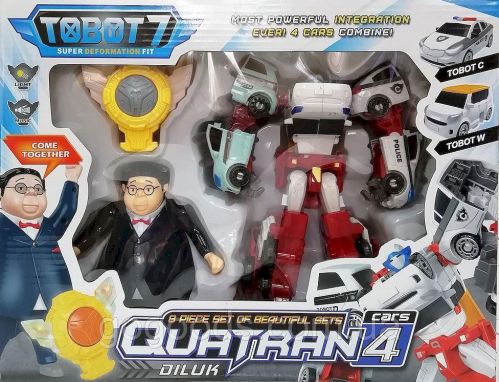 Картинка товара Трансформер Кватран Тобот Tobot Quatran с героями (Q1907) на Raspashonka.ua фото 3