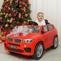 Детский электромобиль джип M 4522 EBLR-3 BMW красный